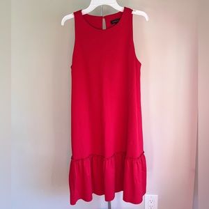 NWOT Banana Republic - red ruffled dress (0)